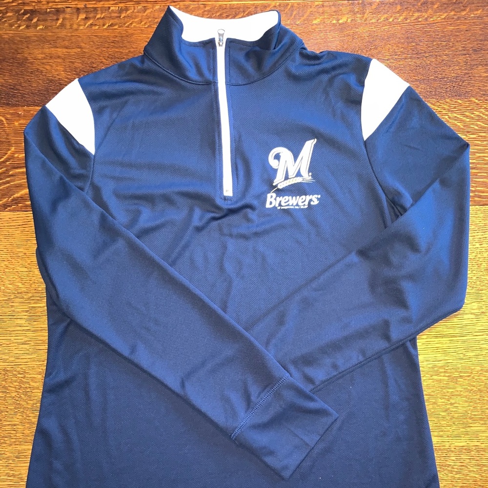 Milwaukee Brewers 1/4 zip long sleeve